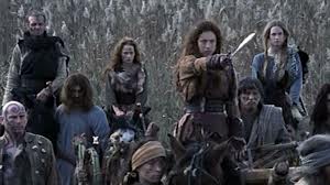 Boudica does a lot of pointing with swords in this film